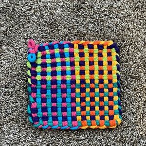 Colorful Woven Pot Holder